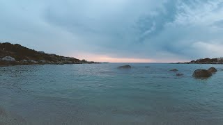 Onde de quiétude  méditation crépusculaire au bord de la mer à la Marine de Davia en Corse [upl. by Inohtna]