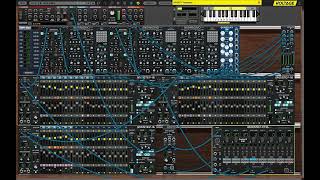 MIDISTEP16 for Voltage Modular Triple Sequencer Jam [upl. by Perseus]