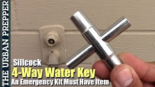 4Way Water Key Sillcock An Emergency Kit Must Have [upl. by Bartko]