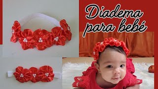 Diadema de flores para bebes [upl. by Pazit]