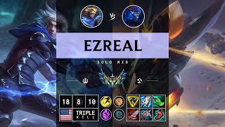 Ezreal Mid vs Aurelion Sol  NA Challenger Patch 1414 [upl. by Riorsson]