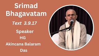 Srimad Bhagavatam Text  3917 Speaker  HG Akincana Balaram Das [upl. by Hedgcock]