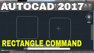 HOW TO USE RECTANGLE EXPLODE TRIM OFFSET COMMANDS IN AUTOCAD 2017 2D DAY 3 [upl. by Krissie672]