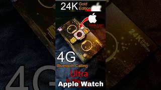 🔥4G BT Calling Apple Watch Ultra Gold Edition 😱Gold Ultra Watch Clone apple Only ₹2200 [upl. by Gnilrets]