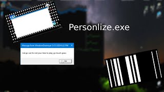 Personalizeexe Malware Made by userwin64 [upl. by Oyr186]