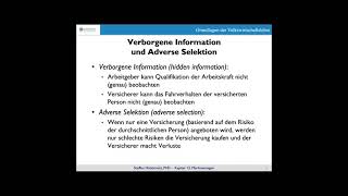 Marktversagen I Asymmetrische Information [upl. by Stiles]