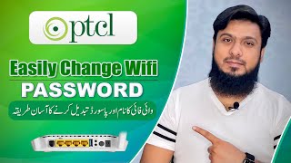 How to Change PTCL Wifi Password in Mobile PC Laptop 2021 Reset Modem Router Name [upl. by Ybor]