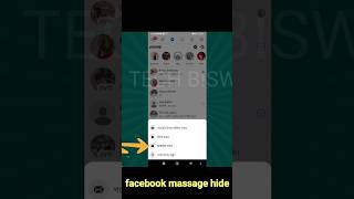 facebook massage hide🤓 [upl. by Tilford976]