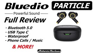 Bluedio Particle TWS Wireless Earbuds  Bluetooth 50 FULL REVIEW [upl. by Arraet406]