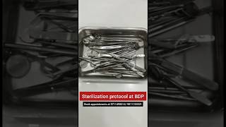 Sterilization protocol at BDP dental teeth dr [upl. by Massey]