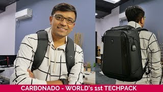 Carbonado TechPack Unboxing  Backpack from Indian Startup [upl. by Niamor]