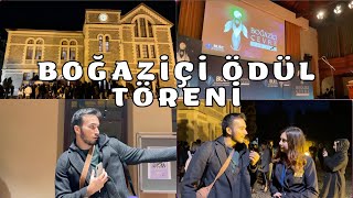 BOĞAZİÇİ ÜNİVERSİTESİ ÖDÜL TÖRENİ  Çevre Ödülleri Sunumu  vlog Boğaziçi [upl. by Laurita]