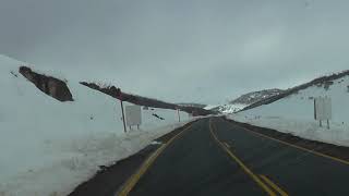 Driving to Perisher Ski Resort from Jindabyne following Kosciuszko Road Snowy Mountains Australia [upl. by Eldwin]