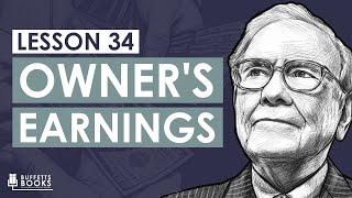 34 Warren Bufetts Owners Earnings Calculation [upl. by Hcib]