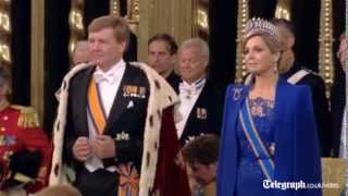 Dutch crowning WillemAlexander sworn in as king [upl. by Assyli]