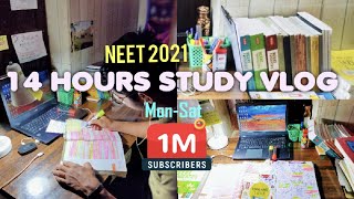 study vlog 1  A Day in the life of a NEET aspirant 2021 14 hrs study  YASH MALHOTRA [upl. by Tam]