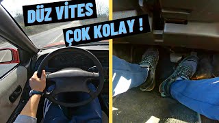 ACEMİLER MUTLAKA İZLESİN  MANUEL ARABA KULLANMA BÜTÜN DETAYLAR  VLOG  POV SÜRÜŞ [upl. by Suoivatco]