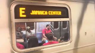 Jamaica Center bound R160 E train  JamaicaVan Wyck [upl. by Naffets]