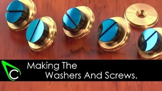 Clockmaking  How To Make A Clock In The Home Machine Shop  Part 3  Making The Washers And Screws [upl. by Mik]