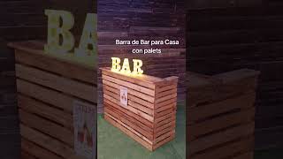 Barras de Bar para Casa Barras de Bar para Jardin Muebles con palets Diy Mesa alta Bar en casa [upl. by Benni94]