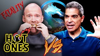 Mortal Kombat CoCreator Ed Boon Feels Toasty While Eating Spicy Wings  Hot Ones [upl. by Fausta]