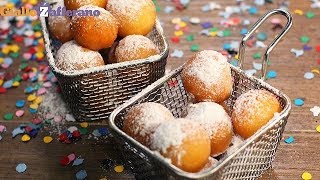 CASTAGNOLE DI CARNEVALE MORBIDE ALLA RICOTTA  Ricetta in 1 minuto [upl. by Edrahc754]