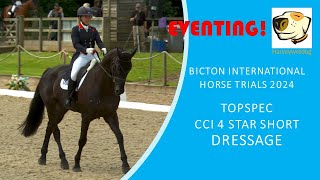 Laura Collett and Dacapo Bicton International Horse Trials 4S Dressage Thursday [upl. by Ellehcan]