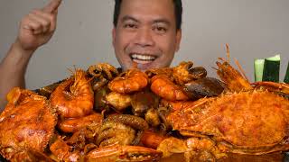 SPICY SEAFOOD MIX  ALIMASAG  TIGER PRAWNS  PUSIT  BABY OCTUPOS  TAHONG [upl. by Bevers]