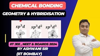 predicting geometry amp hybridization by steric factor  chemical bonding class 11 [upl. by Hussein]