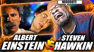 THIS WAS BAD  Albert Einstein vs Stephen Hawking Epic Rap Battles of History REACTION [upl. by Mccurdy]