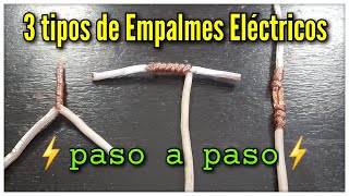 ¿ Cómo hacer EMPALMES ELÉCTRICOS de forma correcta  ⚡Curso básicos de Empalmes de CABLE ELÉCTRICO ⚡ [upl. by Rialc]