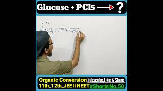 Glucose reacts with PCll5lGlucose ki PhosphorusPenta chloride se kriya lPenta chloro glucose shorts [upl. by Nomead789]