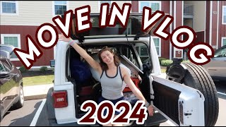 COLLEGE MOVE IN VLOG 2024 last one  shopping target decor🚗🤍🩴West Chester University BriBVlogs [upl. by Etnasa]