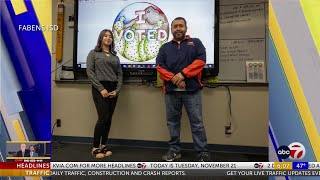 Fabens High School student wins this years “I Voted” Sticker Contest [upl. by Condon]