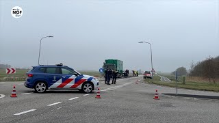 Twee verdachte pakketten aangetroffen op de N361 tussen Zoutkamp en Lauwersoog [upl. by Xella]