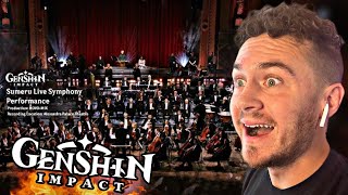 GENSHIN IMPACT Sumeru Live Symphony Performance  REACTION [upl. by Adnauqahs]