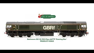 Bachmann Class 66779 Evening Star GBRF Diesel Locomotive 32983 [upl. by Pavkovic]