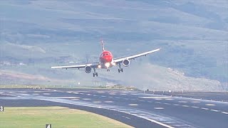 UNSTABLE APPROACH Good Landing Edelweiss A320 at Madeira Airport [upl. by Wiseman262]