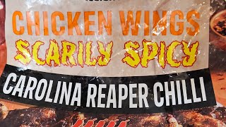 Carolina Reeper chilli chicken wings from Iceland [upl. by Ingram]