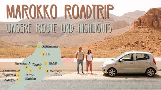 Reiseroute Rundreise amp Roadtrip durch Marokko • Vlog 069 [upl. by Esbenshade]