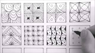 Patterns For Doodling  24 Doodle Patterns Zentangle Patterns Mandala Patterns [upl. by Sihun]