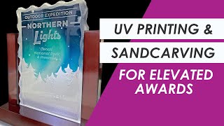 Combine UV Printing with Sandcarving for Elevated Awards  IKONICS Imaging amp PDS Equipment [upl. by Alika]