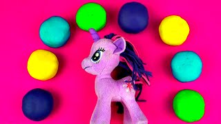 My Little Pony PlayDoh Surprise Eggs Littlest Pet Shop Mickey Angry Birds Sesame Street FluffyJet [upl. by Arod710]