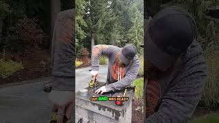 Installing a New Column Light  Easy DIY  Color changing pier light on dry cast concrete column [upl. by Care]