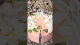 How to decorate Chocolate knife flowers painting cake painting cake Decorating cakedesig [upl. by Nirek]