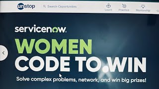 Servicenow WOMEN CODE TO WIN 2024 india launched on Unstop platform internship code unstop [upl. by Ecnahc466]