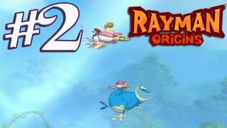 Rayman Origins Part 2 Wii coop [upl. by Shama308]