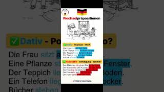 🇩🇪Dativ oder Akkusativ🇩🇪 deutsch deutschkurs estudealemãocomigo [upl. by Caddric]