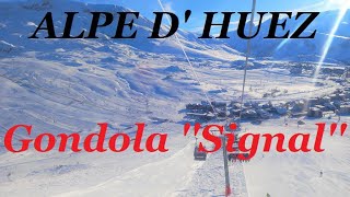 SKIJANJE U FRANCUSKOJ  ALPE DHUEZ  GONDOLA SIGNAL  JANUAR 2024 [upl. by Adnoraj]