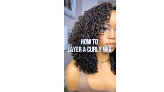 How to Layer a Curly Wig [upl. by Hgielek]